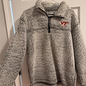 boxercraft Gray Sherpa Quarter-Zip with VT Patch